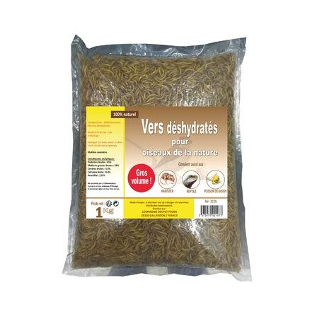 Dehydrated worms 1KG