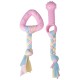 PACK 2 BLUE STAR PUPPY TOYS WITH ROPE 20x8CM AND 18X7 CM