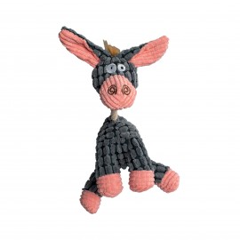 PLUSH DONKEY WITH ROPE 23CM