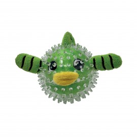 BUBBLE FISH" PLUSH AND TPR TOY 9CM - BALL DIAM. 6.5CM