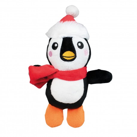 CHRISTMAS PENGUIN PLUSH 14X6CM