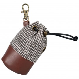 DISPENSER BAG HOUNDSTOOTH 5X5X10CM