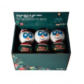 DISPLAY DOOGY CHRISTMAS BALLS X12PCS - DIAM 6,3CM