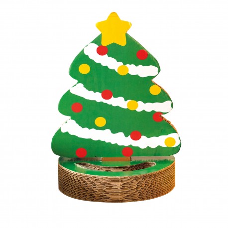 CHRISTMAS TREE CAT SCRATCHER H 42 L 32CM