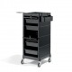 BLACK SIDEBOARD TROLLEY/TABLE SIBEL 88x38,5x39CM