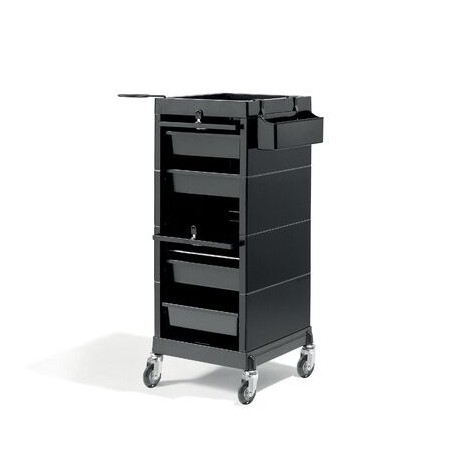 BLACK SIDEBOARD TROLLEY/TABLE SIBEL 88x38,5x39CM